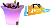LED Ice Bucket Furniture Outdoor Weatherproof in 16 Colours with Remot